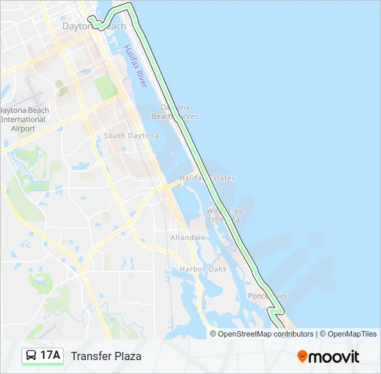 17A Bus Line Map