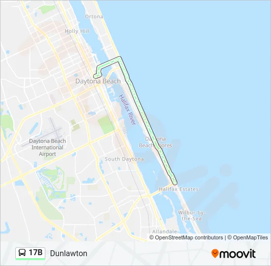 17B Bus Line Map