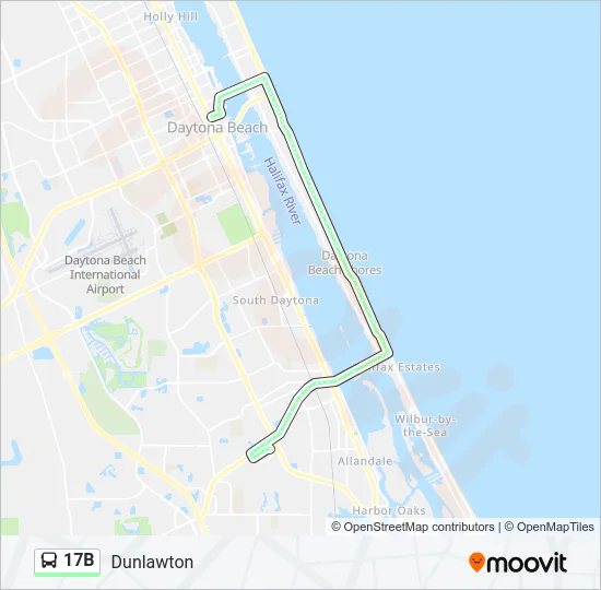 17B Bus Line Map