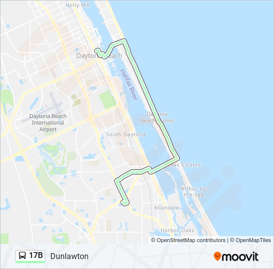 17B bus Line Map
