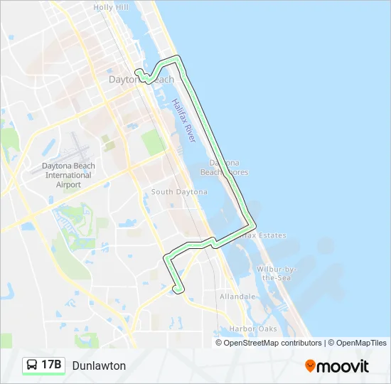 17B Bus Line Map