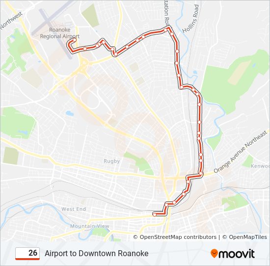 Ruta 26: horarios, paradas y mapas - Campbell Court (Actualizado)