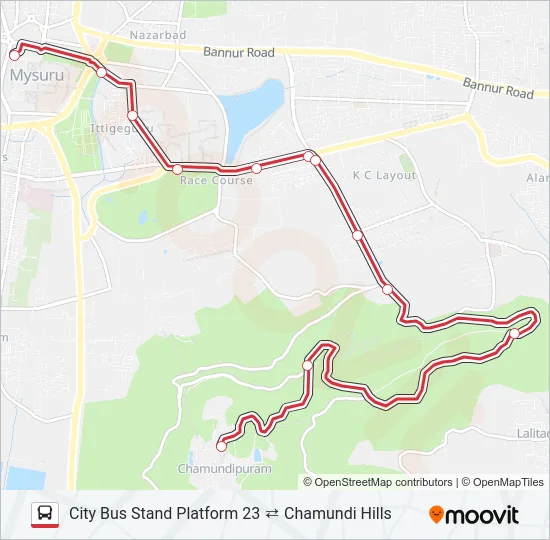 V-201 Bus Line Map