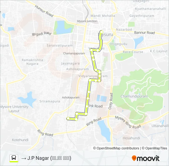 13 Bus Line Map