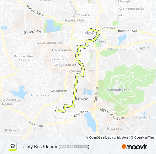 13 bus Line Map