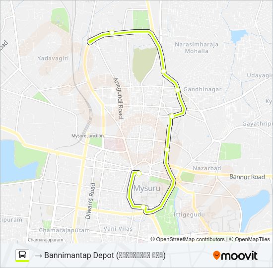 1F bus Line Map