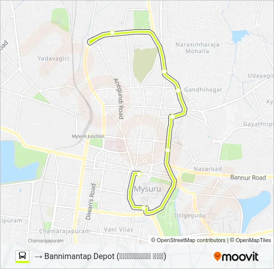 1F Bus Line Map