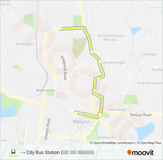 1F Bus Line Map