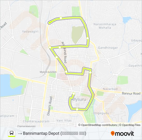 1G Bus Line Map