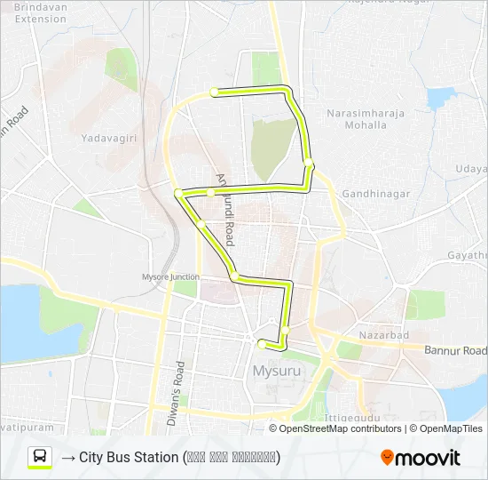 1G Bus Line Map