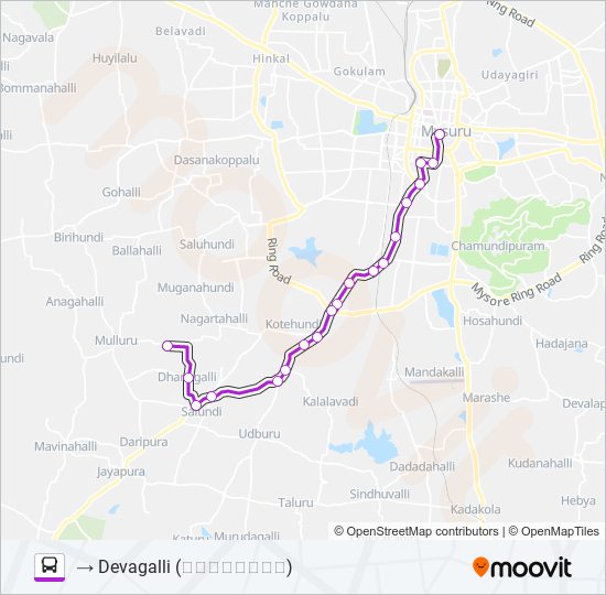 2D Bus Line Map