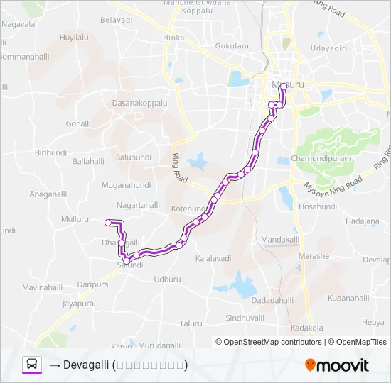 2D Bus Line Map
