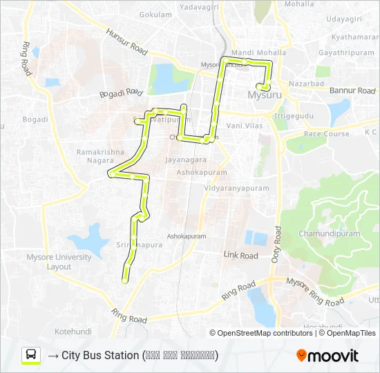 2R Bus Line Map