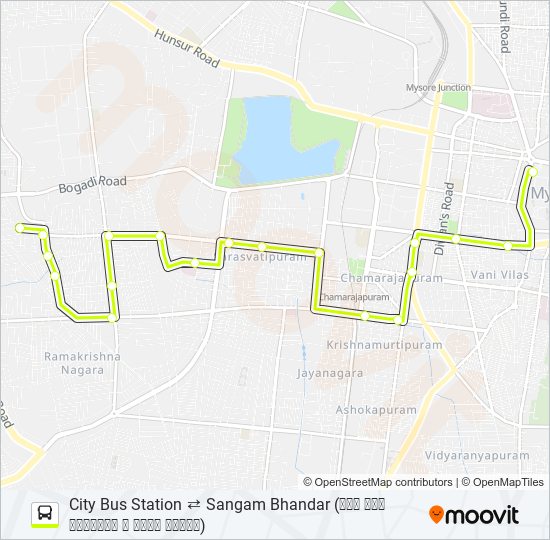 51 Bus Line Map