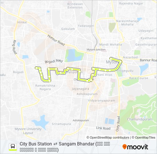 51 bus Line Map