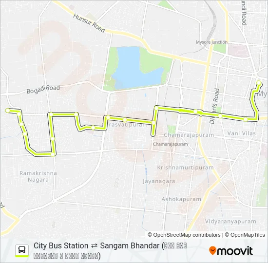 52 Bus Line Map