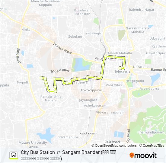 52 bus Line Map