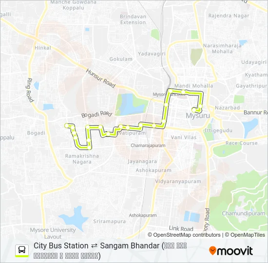 52 Bus Line Map