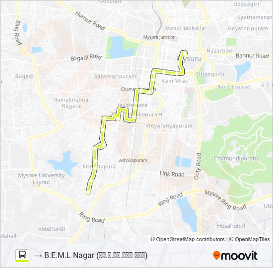 53 bus Line Map