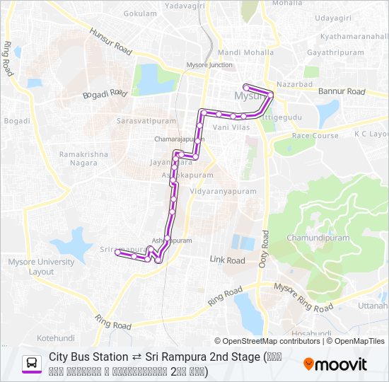 60 bus Line Map