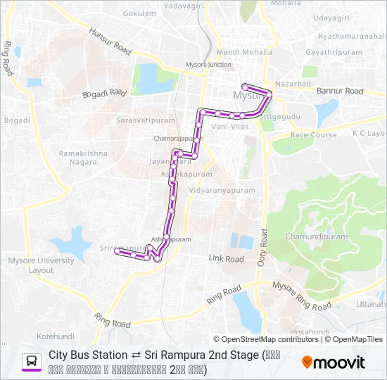 60 Bus Line Map