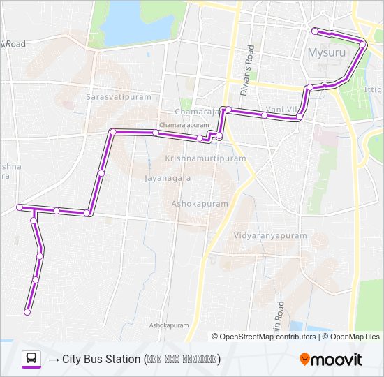 62 Bus Line Map