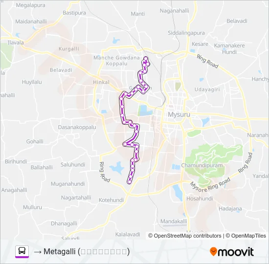 72 Bus Line Map