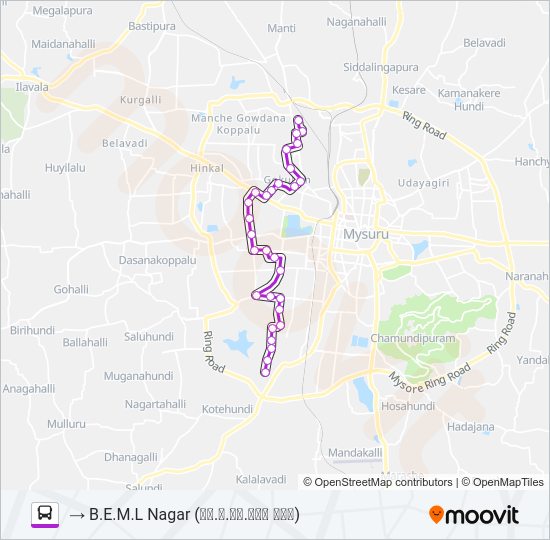 72 Bus Line Map