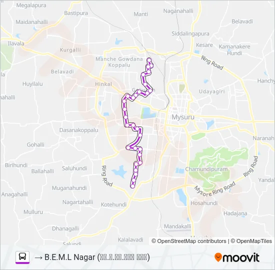 72 Bus Line Map