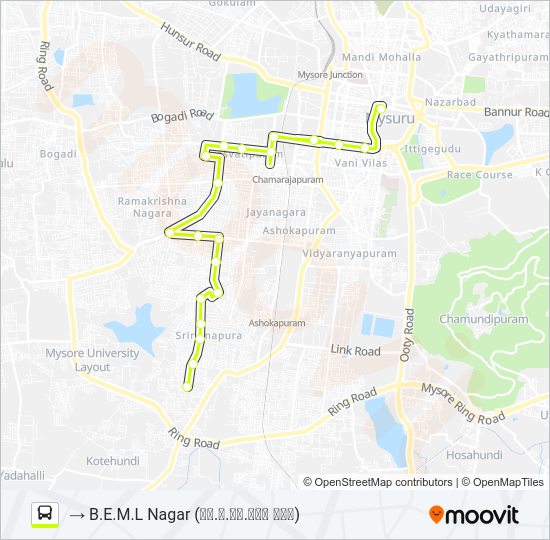 73 Bus Line Map