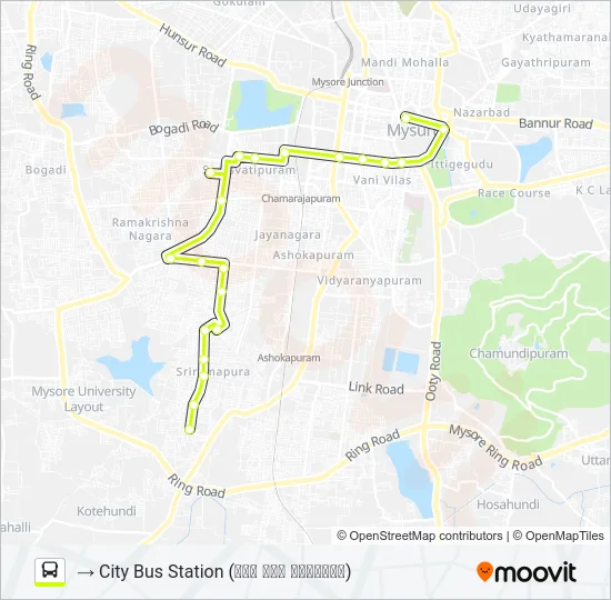 73 Bus Line Map