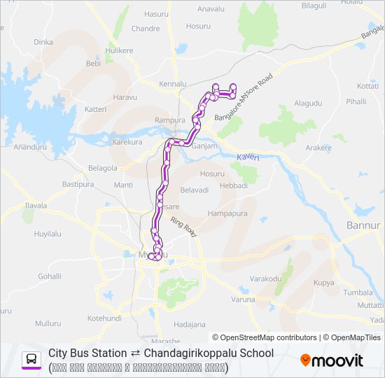 75 bus Line Map