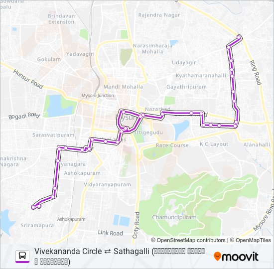 80 bus Line Map