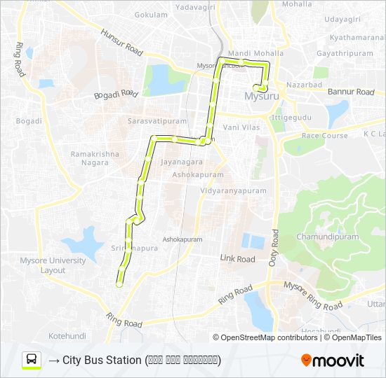 83 Bus Line Map