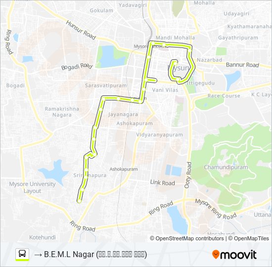 83 bus Line Map