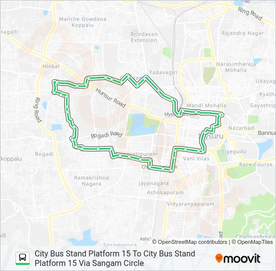95 Bus Line Map