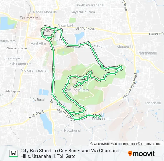100 Bus Line Map