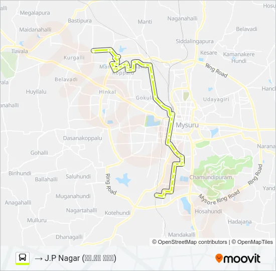 10A Bus Line Map