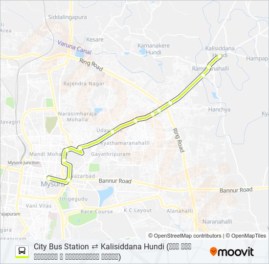 110 bus Line Map