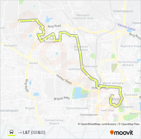 116 Bus Line Map