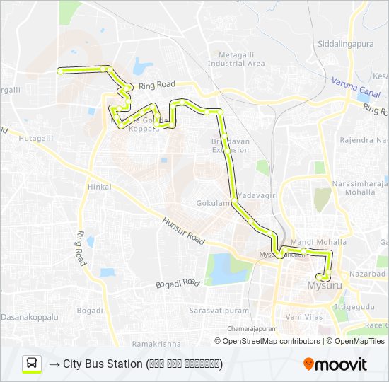 116 bus Line Map