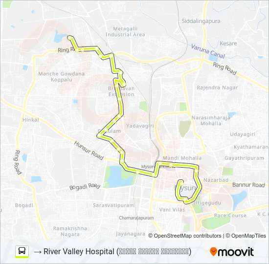 117 Bus Line Map