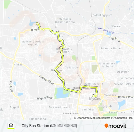 117 Bus Line Map