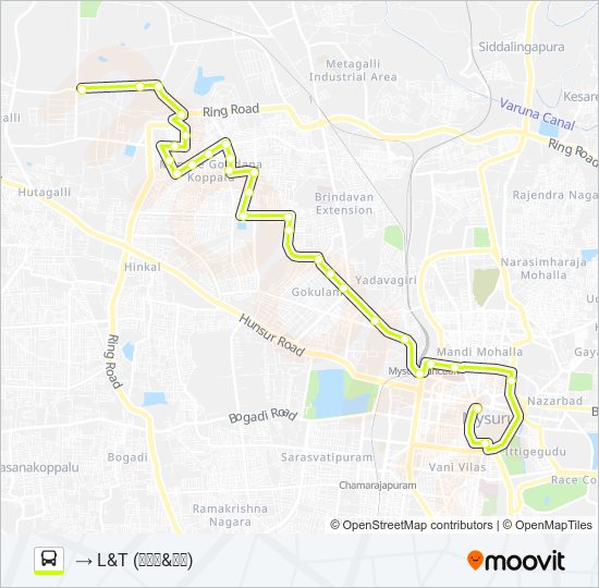 119 Bus Line Map