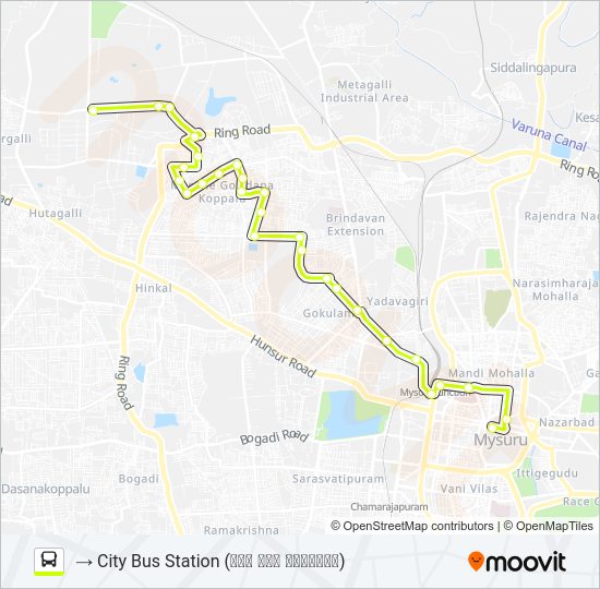 119 Bus Line Map