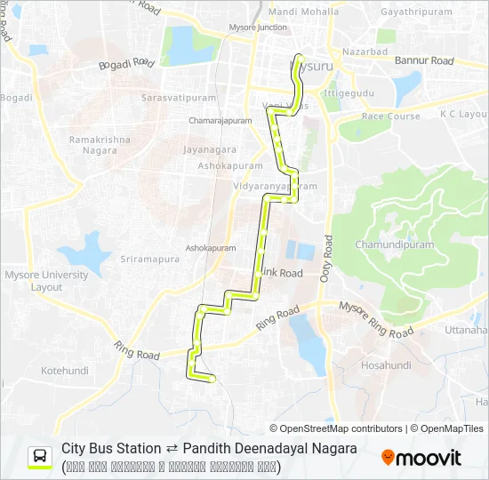 11P Bus Line Map
