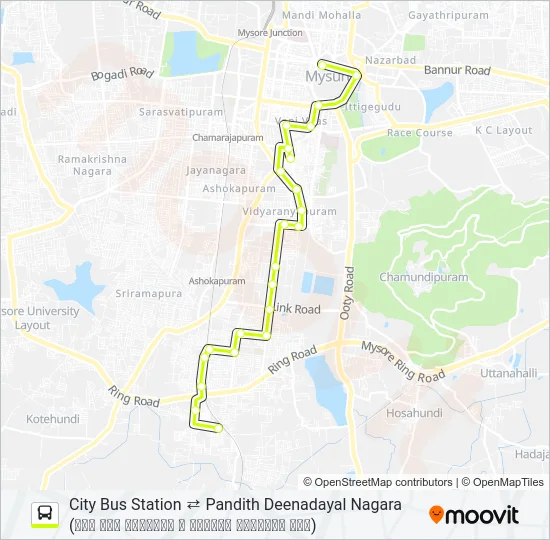 11P Bus Line Map