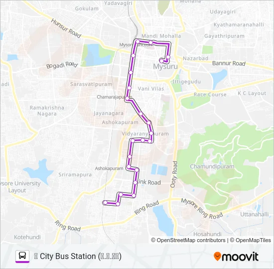 11R Bus Line Map
