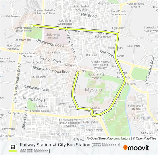 11S Bus Line Map