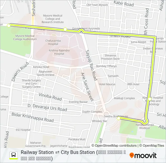 11S Bus Line Map